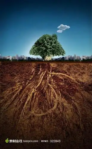 绿色环保素材图片-绿色大树扎根下载,现在加入素材公社即可参与传素材