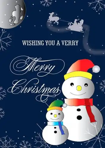 圣诞节贺卡封面图片