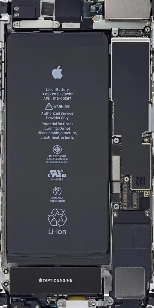 壁纸|假装手机是透明的零件壁纸,超酷!