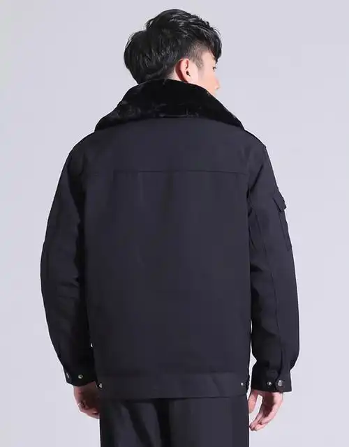 冷库防寒服警装保安棉服男冬季加厚短款执勤服军棉大衣冬装制服夹克