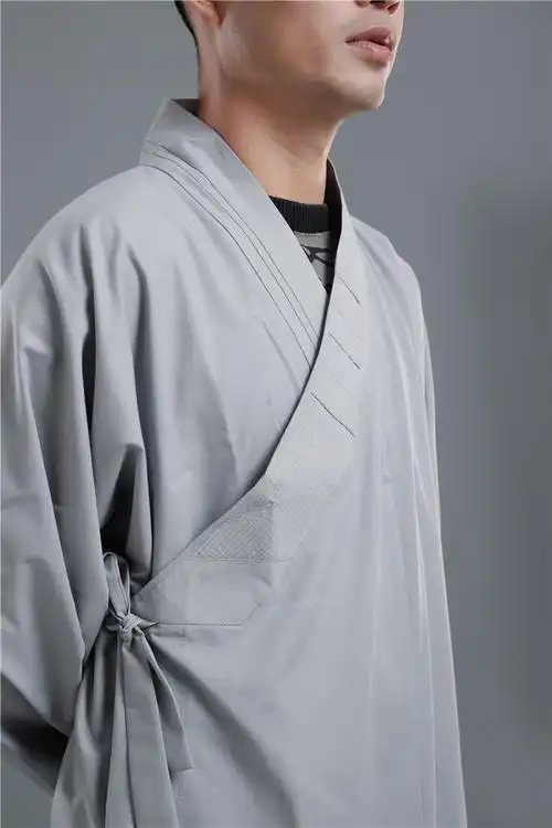 佛教用品佛衣僧服长褂春秋冬季男女款出家人和尚僧衣大褂黄灰