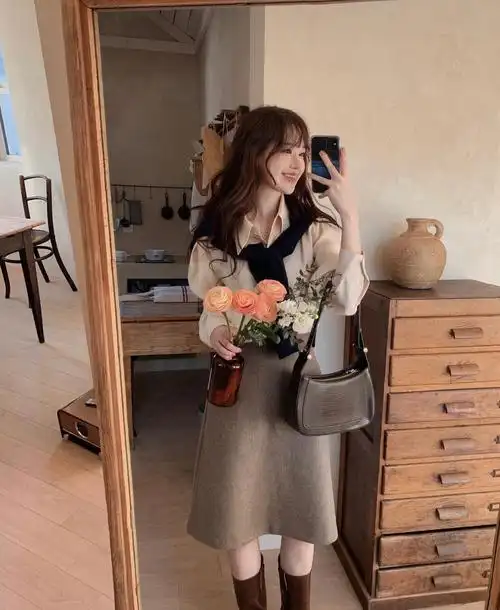 韩系穿搭ootdins博主穿搭