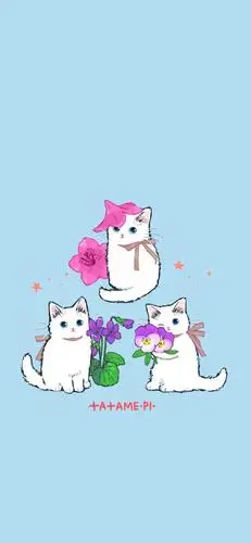 猫咪插画壁纸