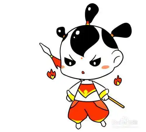 红孩儿卡通头像简笔画