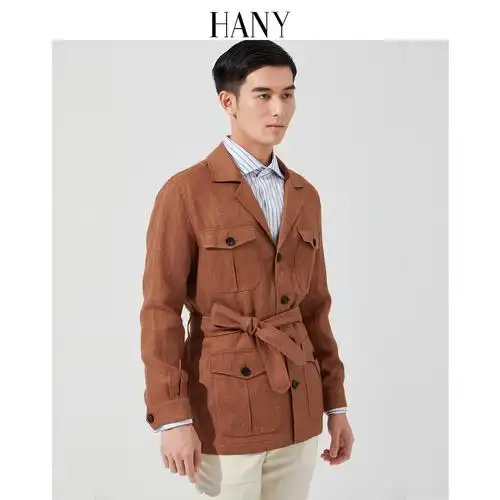 999券后价￥638红风 英式复古猎装油蜡夹克男秋冬风衣工装外套复刻bbr