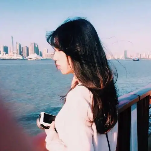 女头 侧脸 小清新