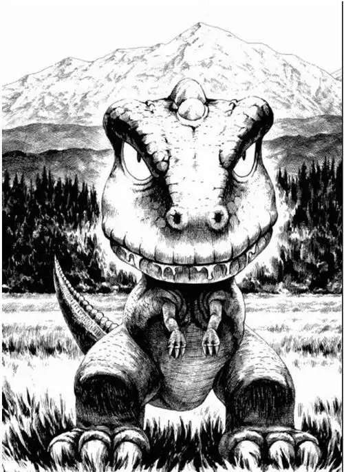 小恐龙阿贡简笔画素描