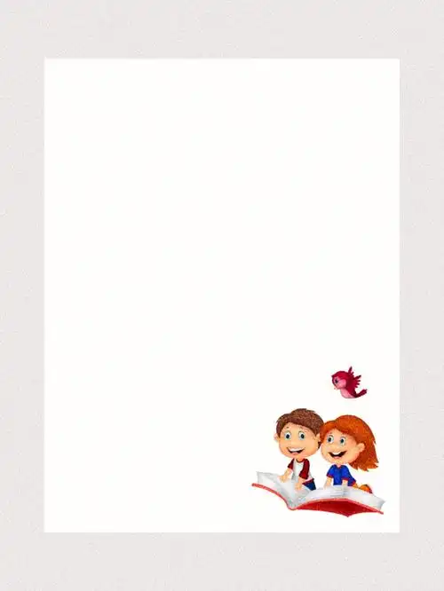 育儿晒单图阅读底图亲子书单底图素材