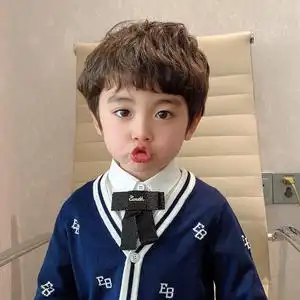 儿童假发男宝宝可爱卷发婴童短发萌娃写真自然卷透气蓬松整顶发套