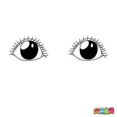 眼睛的画法幼儿简笔画