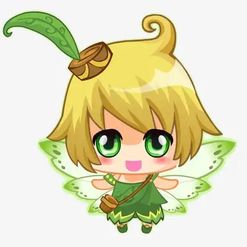 可爱的卡通小精灵