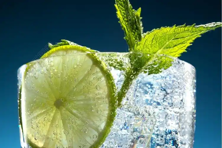 青柠汽水局部特写