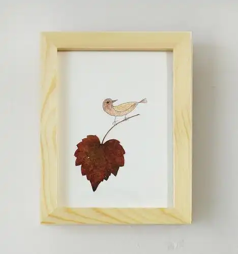 手工植物标本画