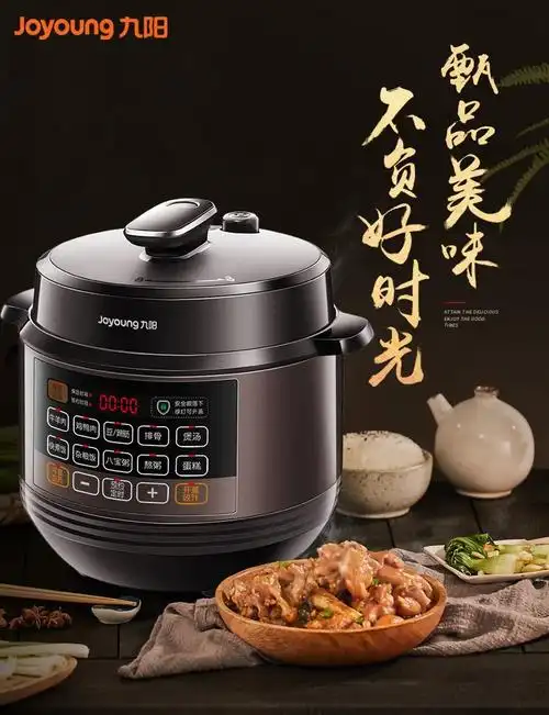 九阳电压力煲双胆电压力锅高压锅双胆智能预约5升 灰色5l