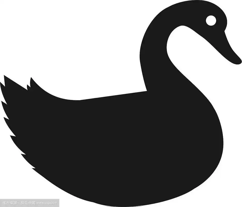 鸭剪影标志
