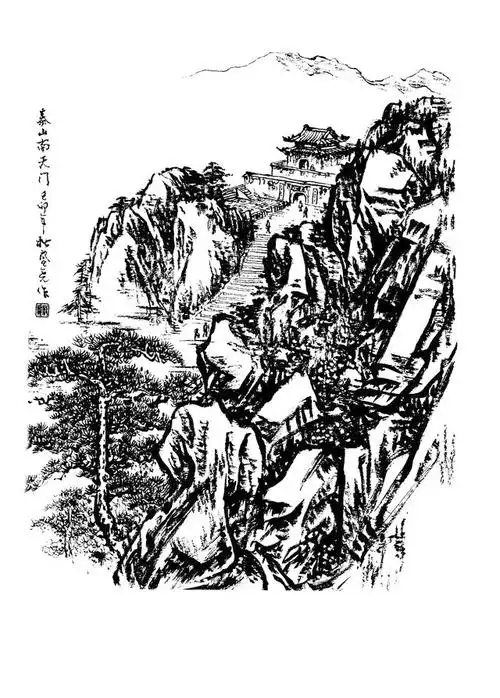 本文关键词:白描山水扇面,白描山水画稿,国画白描山水,白描山水线稿