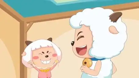 过年了喜羊羊和冰冰羊一起包饺子,你们吃饺子了吗?