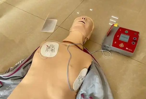 "除颤完毕后继续进行胸外按压和人工呼吸操作.