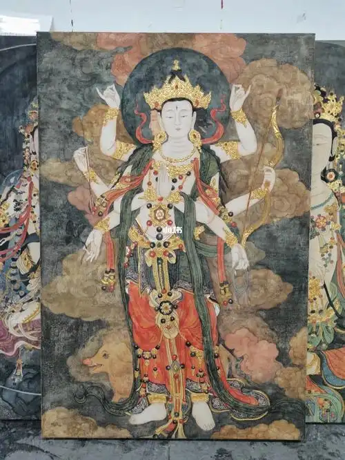 法海寺壁画临摹摩利支天