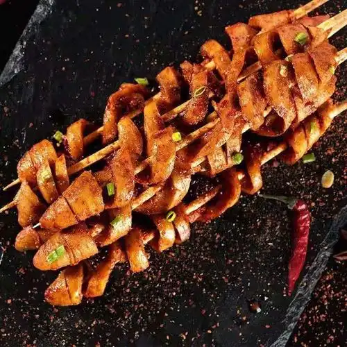 烤面筋串半成品30g小吃油炸商用家用烧烤食材面筋串素食面筋原味面筋