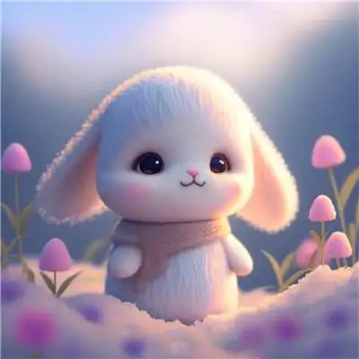 2023年兔年可爱兔子好运头像图片