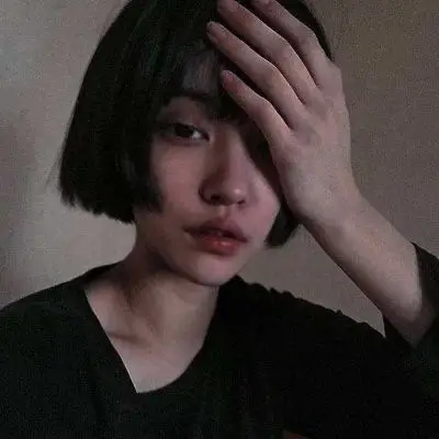 暗黑系女生头像真人高冷堕落病态冷酷系少女头像