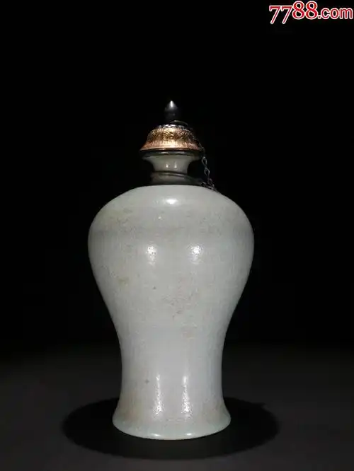 汝窑釉冰裂纹梅瓶罐