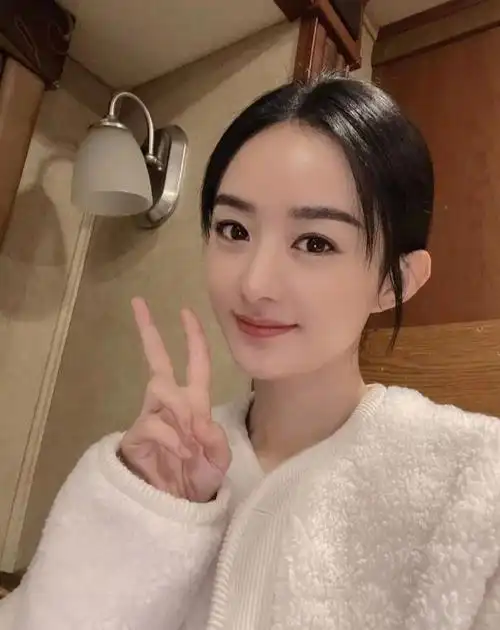 赵丽颖晒照告别角色褪去婴儿肥尽显婉约气质