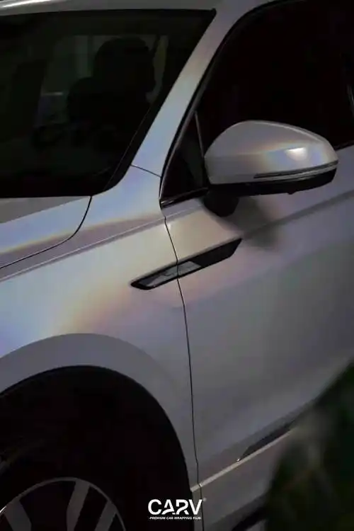 大众途观卡孚改色膜镭射白_搜狐汽车_搜狐网