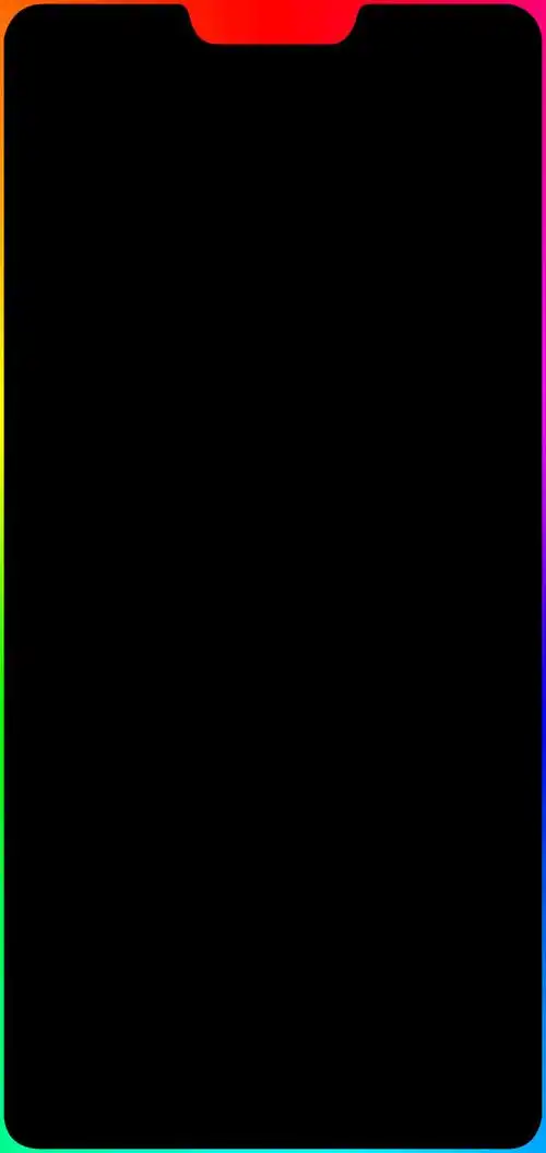 七彩炫酷跑马流水灯锁屏边框壁纸