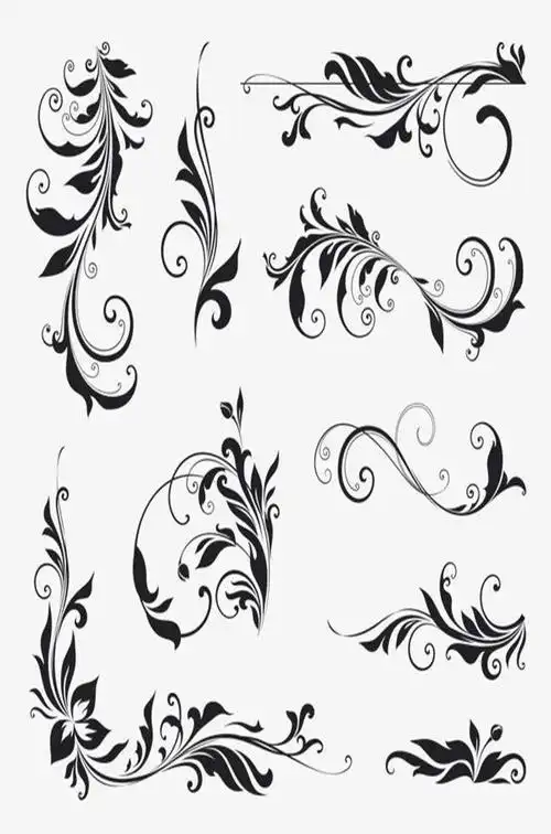 简单花边矢量图