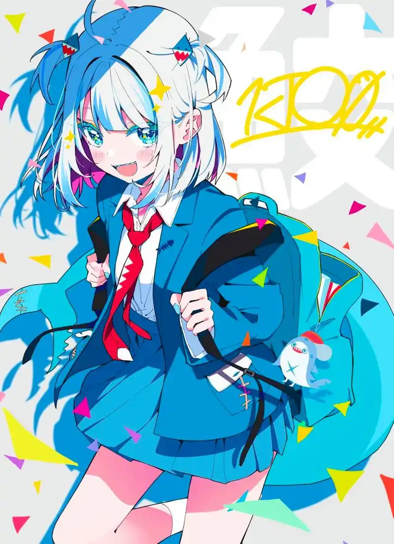 穿上不同衣服的小鲨鱼,都好可爱啊[期待]#虚拟主播