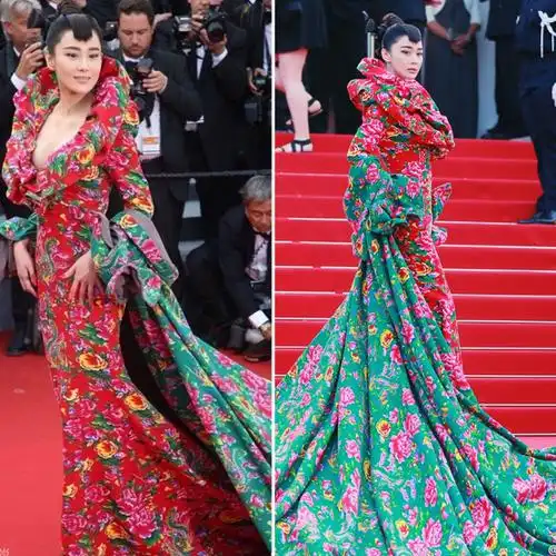 第68届戛纳电影节开幕红毯 张馨予东北风vs范冰冰女神范