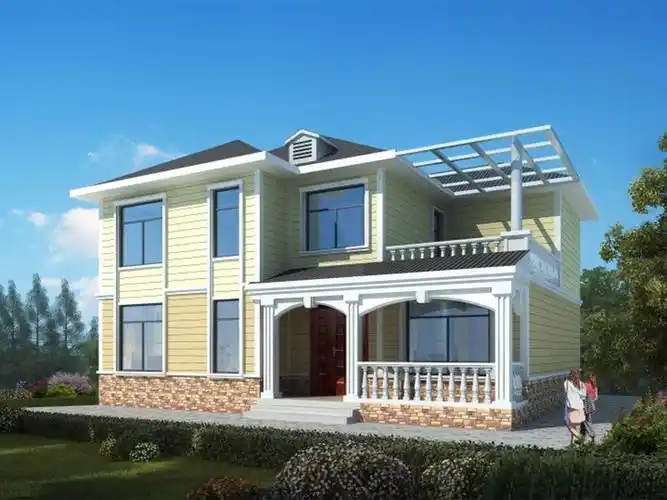 实拍鸿路轻钢别墅——浙江绍兴两层别墅