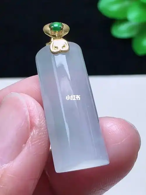 999完美18k金镶嵌无事牌翡翠吊坠编号fyq