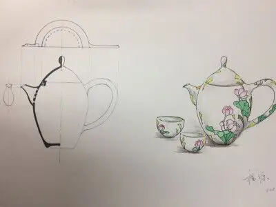 陶瓷杯子 设计效果图制作 我的考研复试 0 18 晓得卟  发布到  手绘