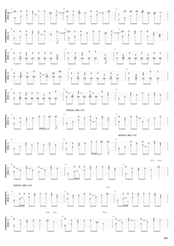 东京不太热吉他谱
