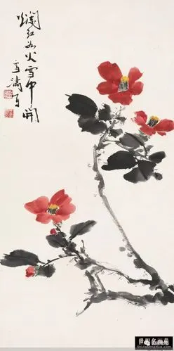 国画凌霄花100幅,收藏起来,临摹学习国画技法,都可以!