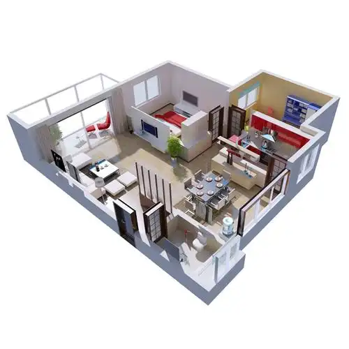 3d效果图制作家装修cad施工图室内设计建模建筑店面3dmax代做代画
