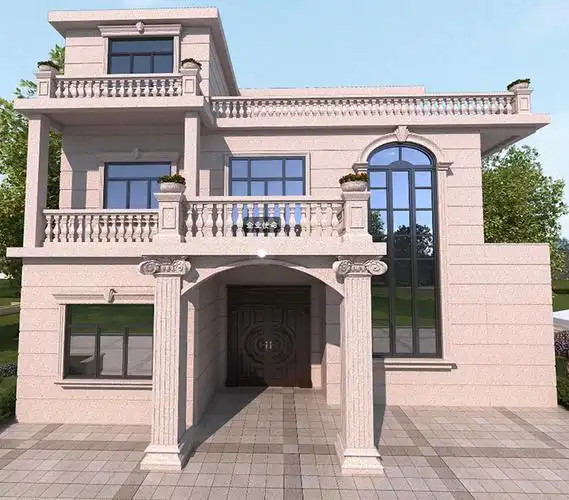 别墅外墙装饰效果图湖南别墅仿石涂料品牌厂家