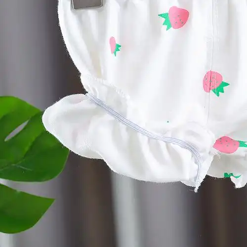 开裆裤女宝宝女宝宝夏季热裤外穿可开档裤子2021新款婴儿小童3岁1洋气