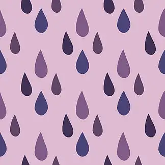 矢量图.与雨滴在紫色背景上的无缝模式.简单的设计与滴.