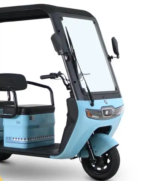 金彭p3新一代三轮车来了,自带雨棚,魔毯式减震,适合老年人代步