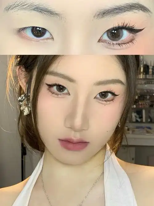 单眼皮全哑光版淡颜美式白开水眼妆教程