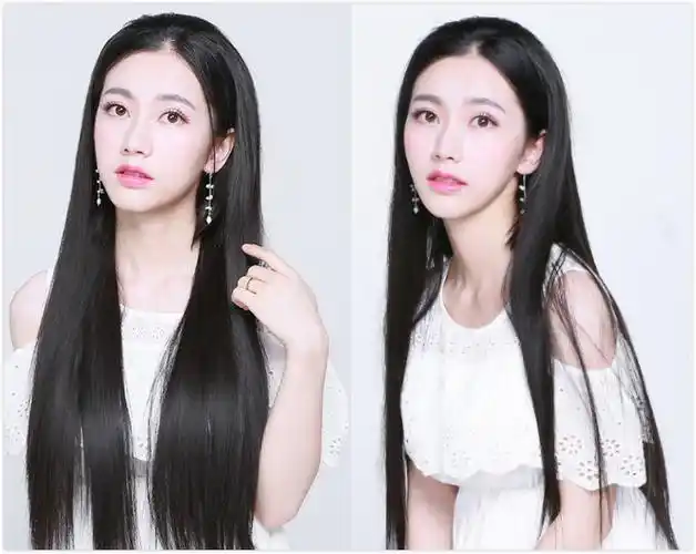 2021最新长直发发型清纯温婉