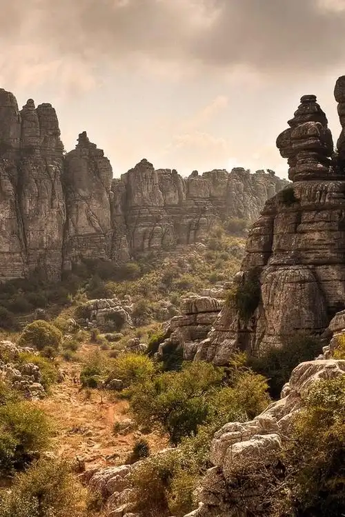 岩石,山,悬崖,云