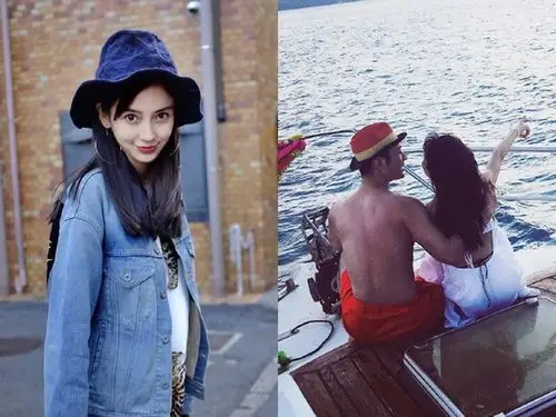 (图/翻摄自angelababy,黄晓明微博)