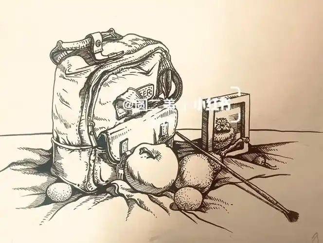 装饰画  #创意美术  #写生  #线描  #简笔画  #少儿美术课件