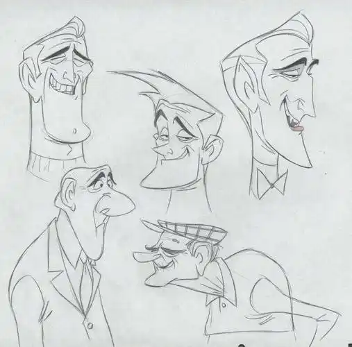 2000张迪斯尼动画手稿!欧美风角色设计参考素材_迪士尼_游戏_一颦一笑