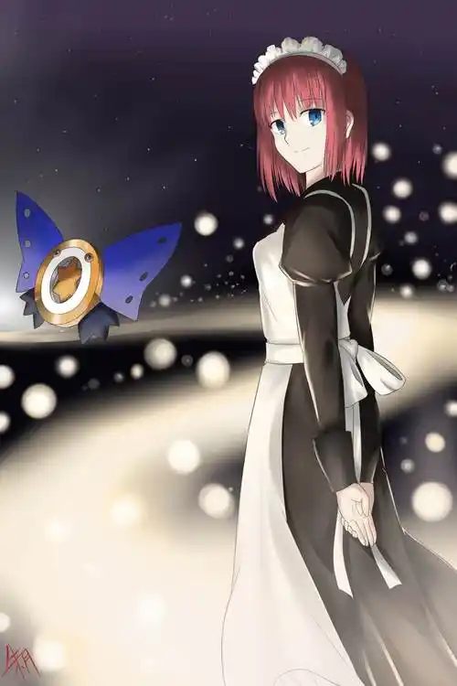 光る道朱月的月姬同人插画图片